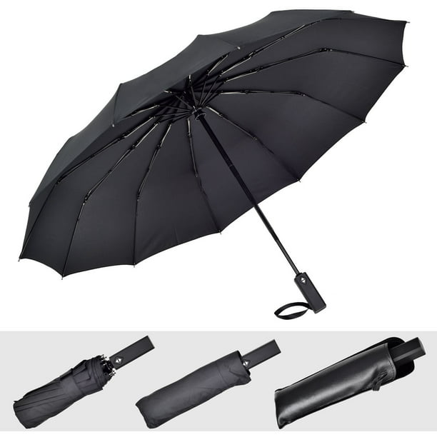 Auto Open and Close Button Travel Umbrella Windproof-Cool High Heels Shoes Pattern,Durable Folding Compact Umbrella for Outdoor Rainy Use 